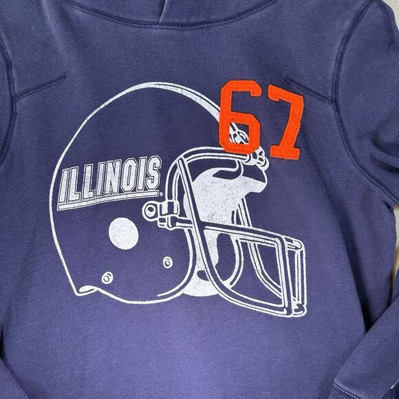 Victoria's Secret PINK Hoodie with Logo Patch, University of Illinois Helmet Med - Picture 2 of 6